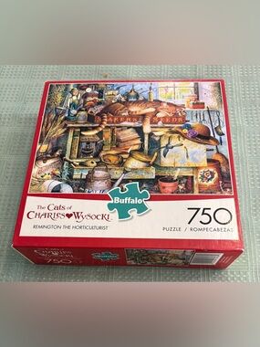 Charles Wysocki Remington the Horticulturist 750 Puzzle, Buffalo Games, Complete